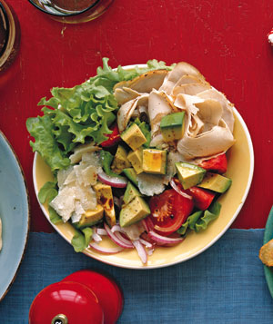 Chicken Tomato and Avocado Salad