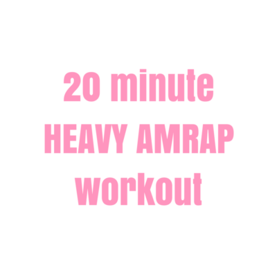 30 Minute Heavy AMRAP + Foam Roll