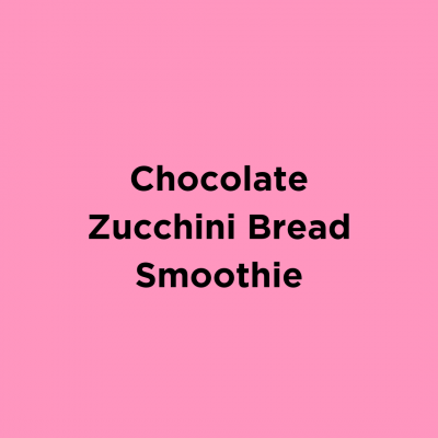 Chocolate Zucchini Bread Smoothie
