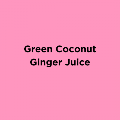 Green Coconut Ginger Juice