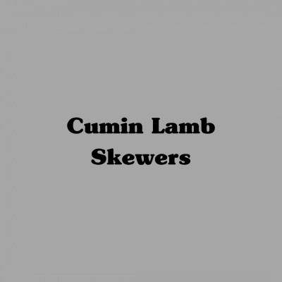 Cumin Lamb Skewers