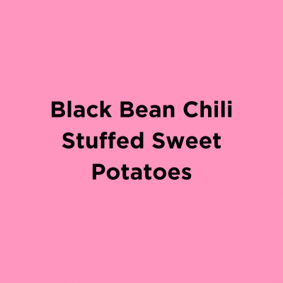 Black Bean Chili Stuffed Sweet Potatoes