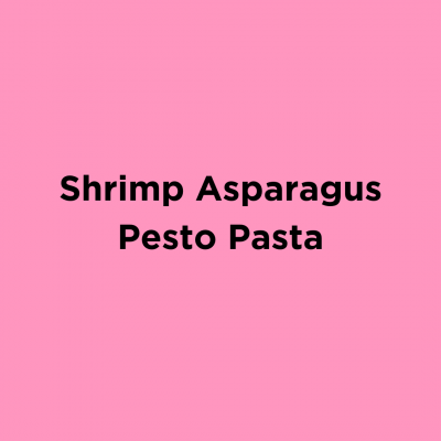 Shrimp Asparagus Pesto Pasta