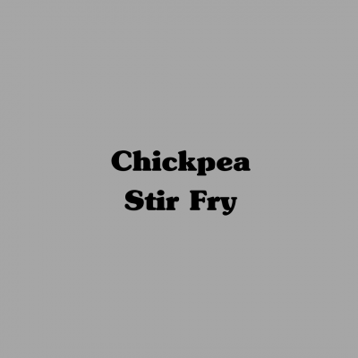 Chickpea Stir Fry