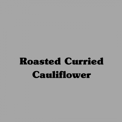 Roasted Curried Cauliflower