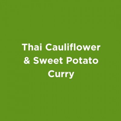 Thai Cauliflower & Sweet Potato Curry