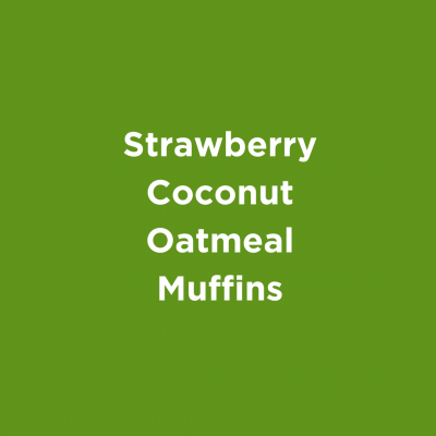 Strawberry Coconut Oatmeal Muffins