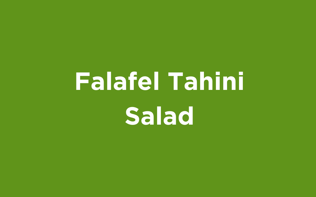Falafel Tahini Salad