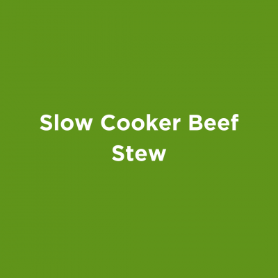 Slow Cooker Beef Stew