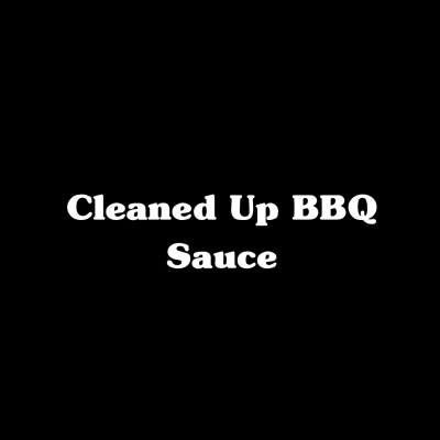 Cleaned Up BBQ Sauce