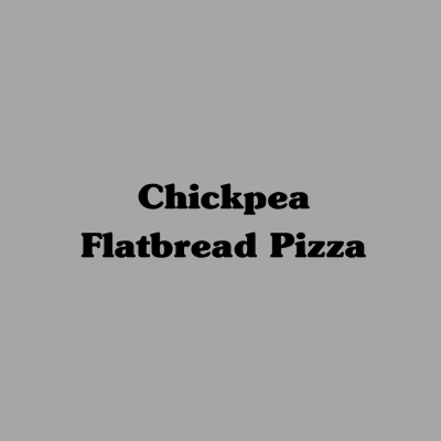 Chickpea Flatbread Pizza