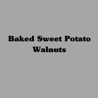 Baked Sweet Potato with Walnuts