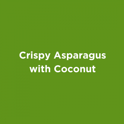 Crispy Asparagus with Coconut