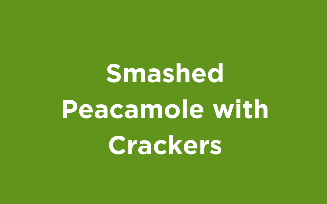 Smashed Peacamole with Crackers