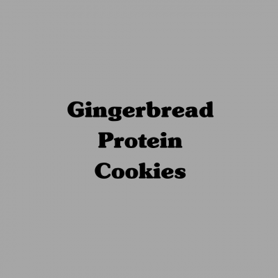 Gingerbread Protein Cookies