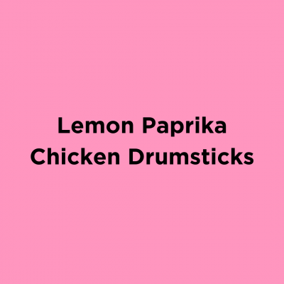 Lemon Paprika Chicken Drumsticks