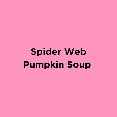 Spider Web Pumpkin Soup
