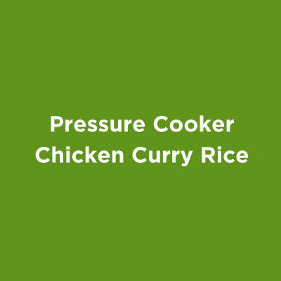 Pressure Cooker Chicken Curry with Rice