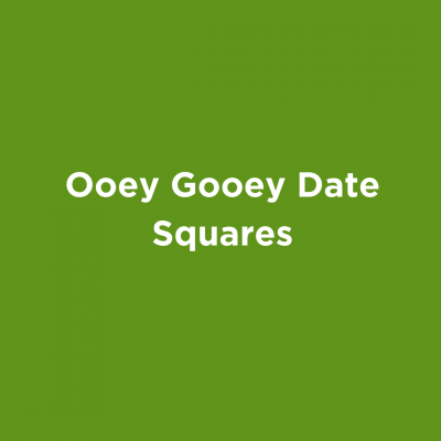 Ooey Gooey Date Squares