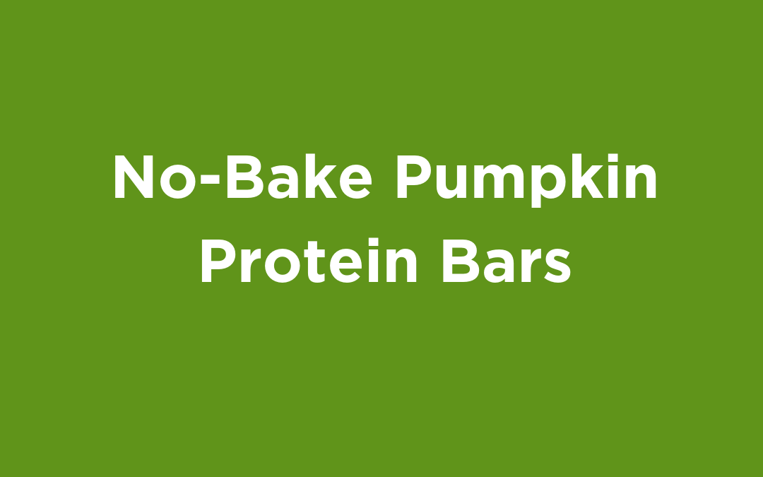No-Bake Pumpkin Protein Bars
