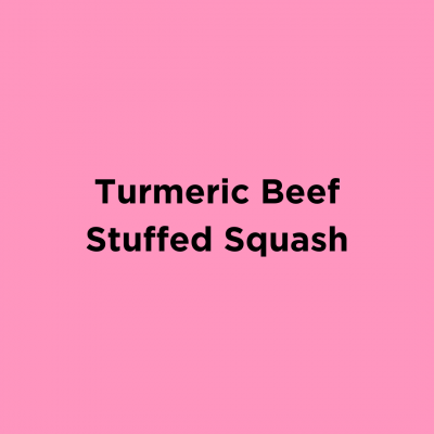 Turmeric Beef Stuffed Squash