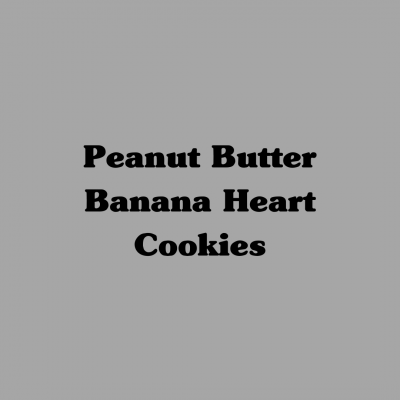 Peanut Butter Banana Heart Cookies