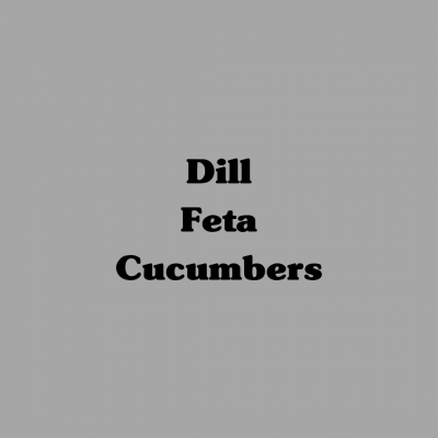 Dill Feta Cucumbers