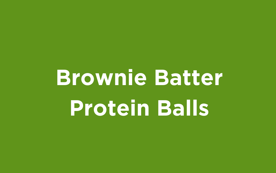 Brownie Batter Protein Balls