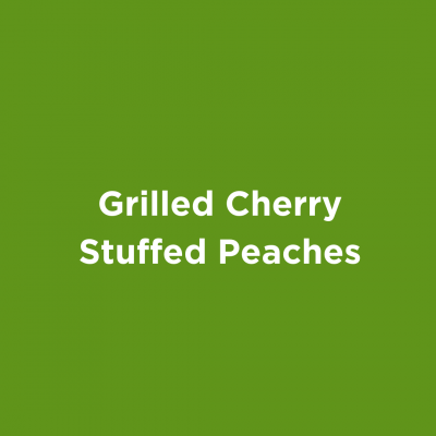 Grilled Cherry Stuffed Peaches