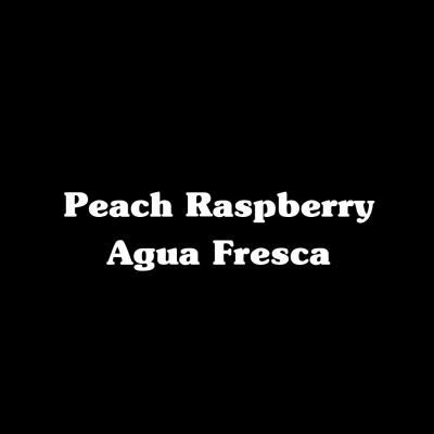 Peach Raspberry Agua Fresca