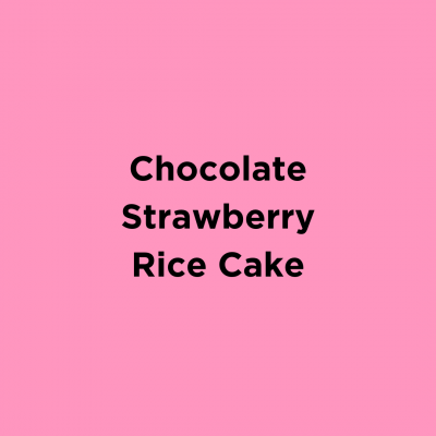 Chocolate Strawberry Peanut Butter Rice Cake
