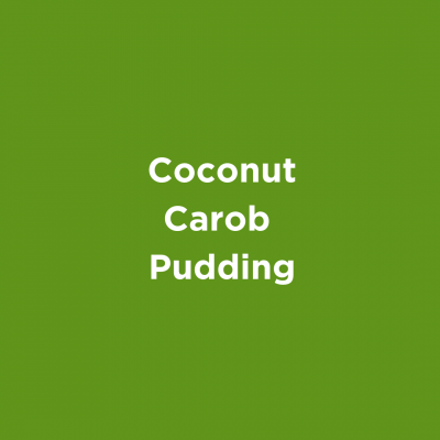 Coconut Carob Pudding