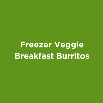 Freezer Veggie Breakfast Burritos