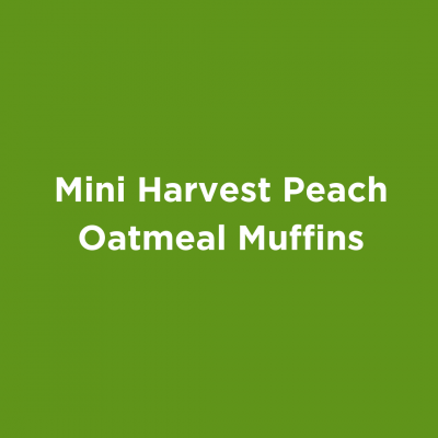 Mini Harvest Peach Oatmeal Muffins