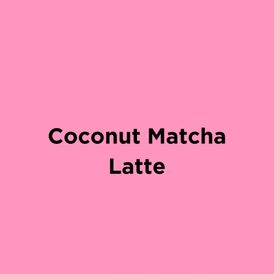 Coconut Matcha Latte
