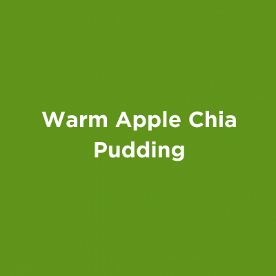 Warm Apple Chia Pudding