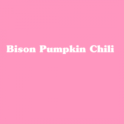 Bison Pumpkin Chili