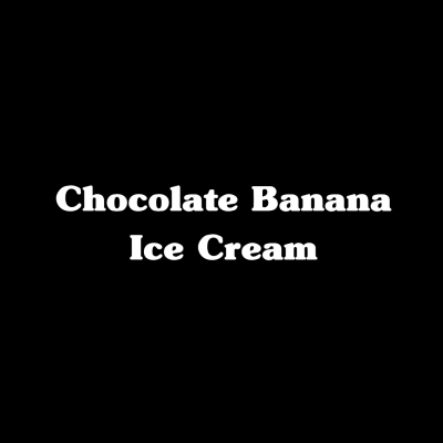 Chocolate Banana Ice Cream