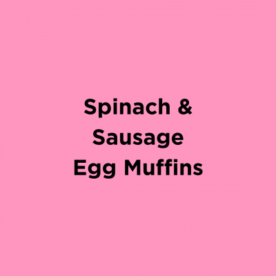 Spinach & Sausage Egg Muffins