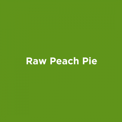 Raw Peach Pie