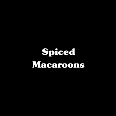 Spiced Macaroons