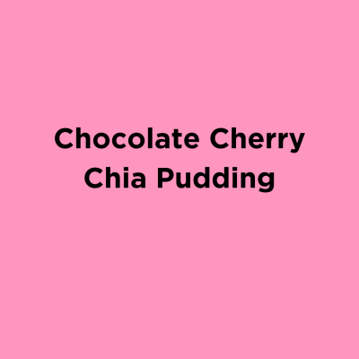 Chocolate Cherry Chia Pudding