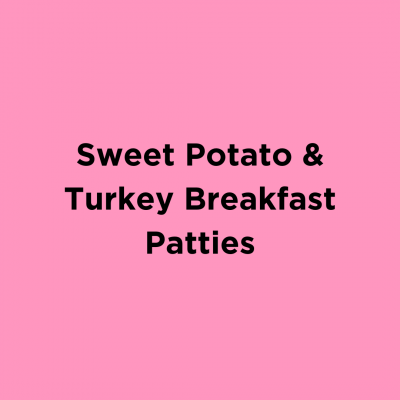 Sweet Potato & Turkey Breakfast Patties