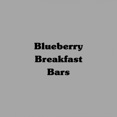 Blueberry Breakfast Bars