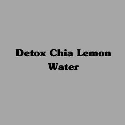 Detox Chia Lemon Water