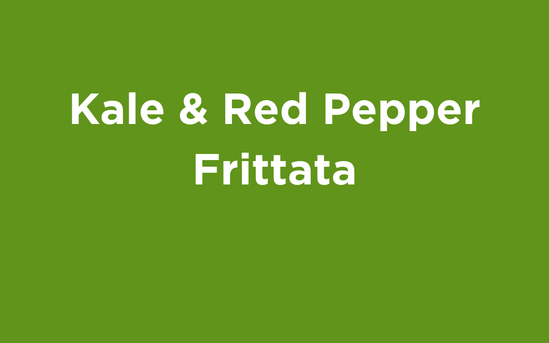 Kale & Red Pepper Frittata