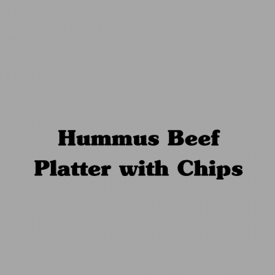 Hummus Beef Platter with Chips