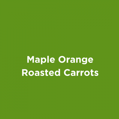 Maple Orange Roasted Carrots