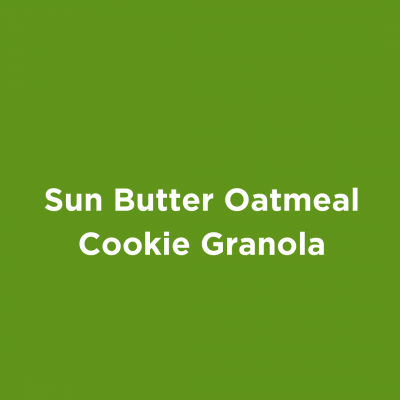 Sun Butter Oatmeal Cookie Granola
