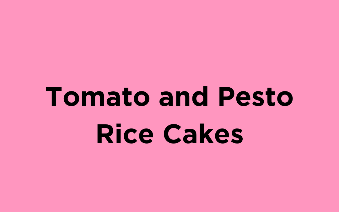 Tomato and Pesto Rice Cakes